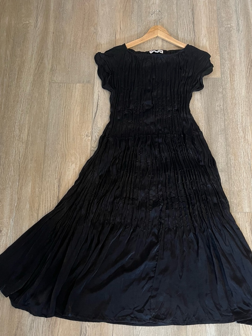 Uniqlo x Ines de la Fressange Twist-Pleated Maxi Dress Black - Size XS